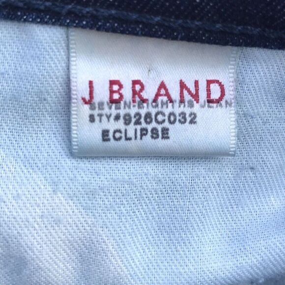 J Brand Jeans Women’s 26 Blue Eclipse Skinny Mid Rise Dark Wash Denim - Picture 8 of 8